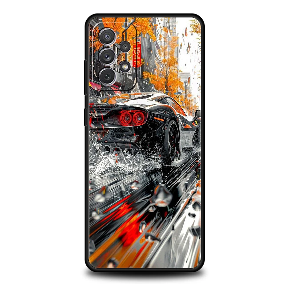 Drift Sport Auto Telefon Fall für Samsung Galaxy A55 A35 A15 A14 A25 A54 A51 A71 A72 A73 A32 A52 A52S A41 5G Silikon Shell Capas – Detail 3