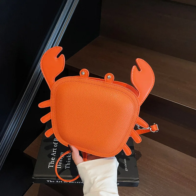 

Fashionable and fun crab design crossbody bag 2025 new creative street shoulder bag