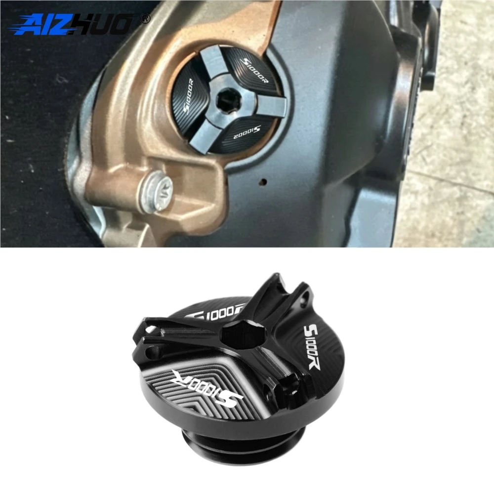 Motorcycle Engine Oil Cup Oil Filler Cap For BMW S1000R 2013-2020 S1000RR 2009-2023 S1000XR 2014-2023 HP4 2012-2015 HP4 Race