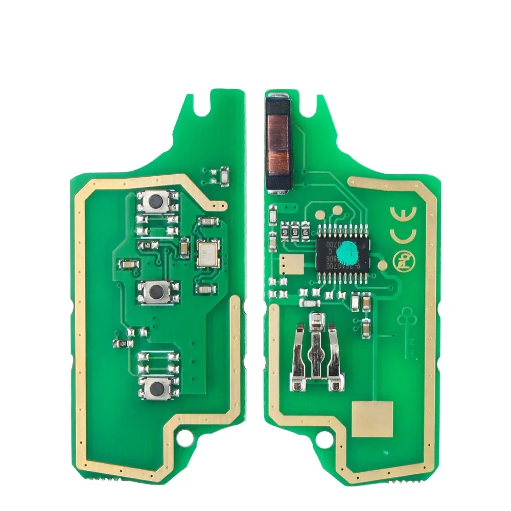 KEYYOU dla Peugeot 407 407 307 308 607 dla Citroen C2 C3 C4 C5 2/3 BT ASK/FSK klucz samochodowy płytka elektroniczna CE0536 CE0523