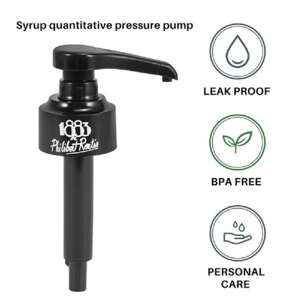 8/10ML Syrup Pump Juice Bottle Dispenser Black Liquid Dispenser for 1883 Monin Syrup Home Kitchen Bar Cafe Accessories