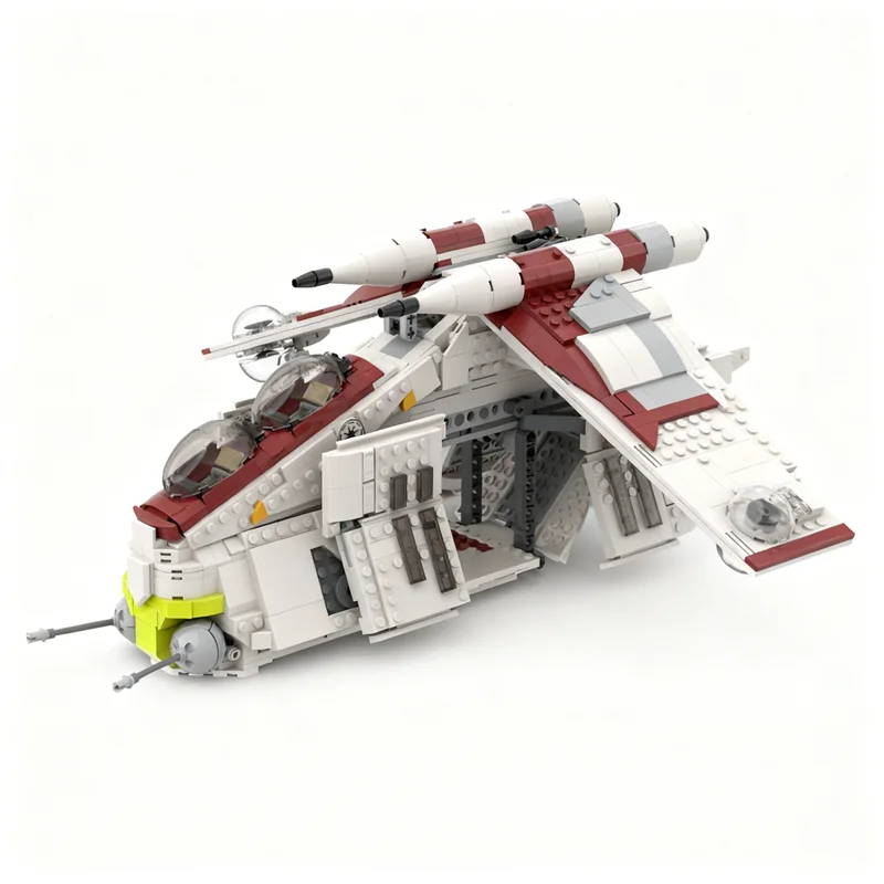 1431pcs MOC Republic Gunship Clone Wars Plo S Bros Star Battle Model Building Blocks Architecture Toys Christmas Gifts Education view 2