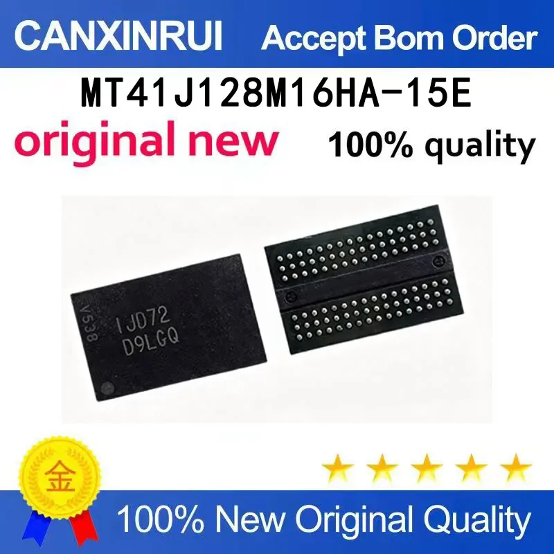 

（5-100 pieces）Brand new original MT41J128M16HA-15E: D silk screen D9LGQ packaged BGA memory in stock