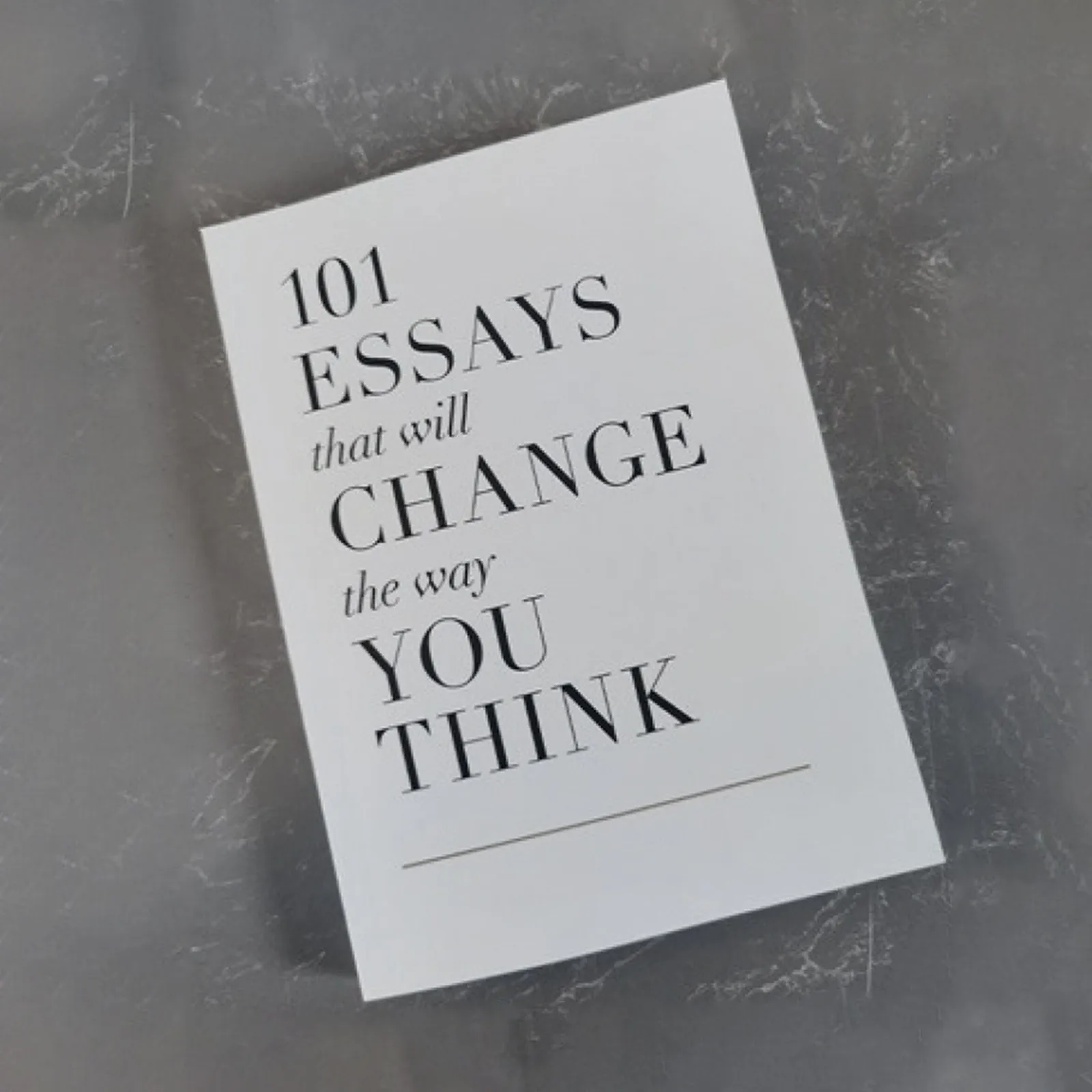 Book: 101 Essays That Will Change The Way You Think, English Reading Books Novels And Books Paper Stationery And Books, Gift