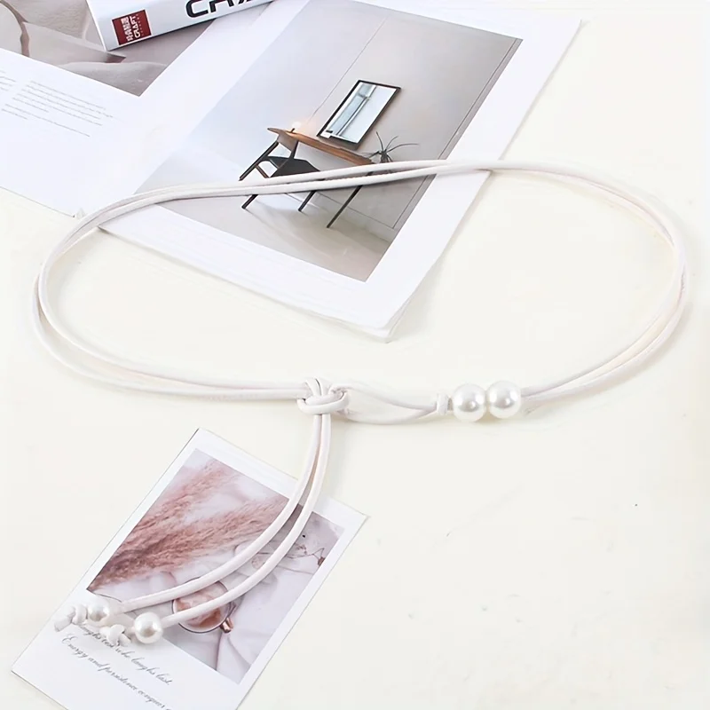 حزام خصر قابل للتعديل مستوحى من الطراز العتيق - تصميم مطرز باللون البني، وجذاب للفساتين، مثالي للمناسبات الرسمية