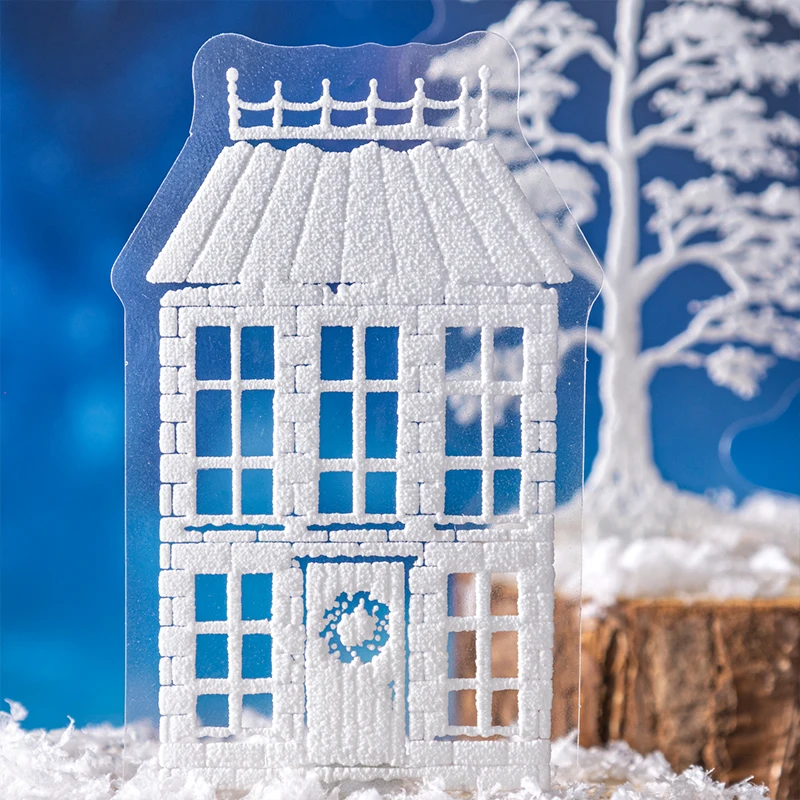 بطاقة عاشق 20 قطعة [سلسلة كل شيء الشتوي] ملصقات الحيوانات الأليفة الشتوية الاسكندنافية مع أشجار الصنوبر والمواد الشتوية لتزيين مخطط