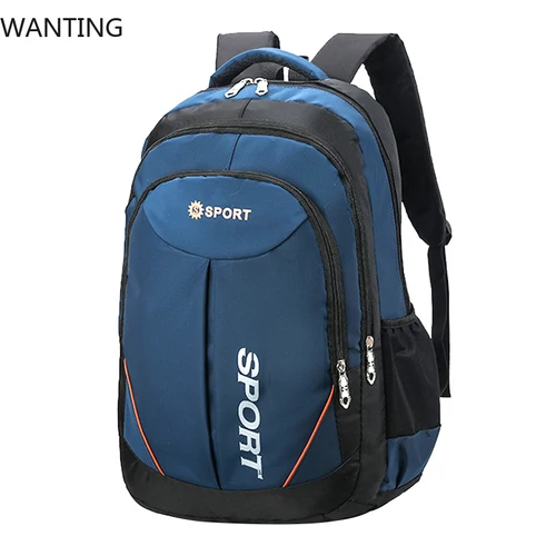 Imagen 1 del producto Mochila para mujeres y hombres, bolso escolar de gran capacidad a la moda para niños y niñas, mochilas de viaje impermeables de nailon para estudiantes, bolsas para ordenador portátil