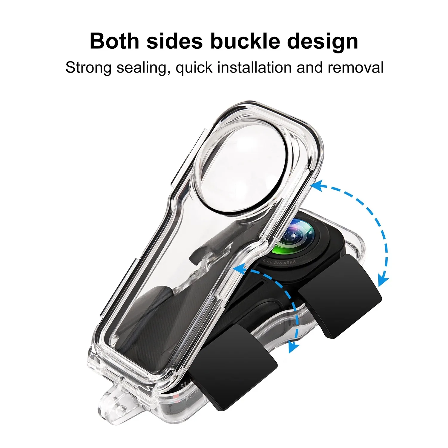 Casing anti air bawah air untuk Insta360 One RS 1 inci 360 casing pelindung kamera aksi aksesoris