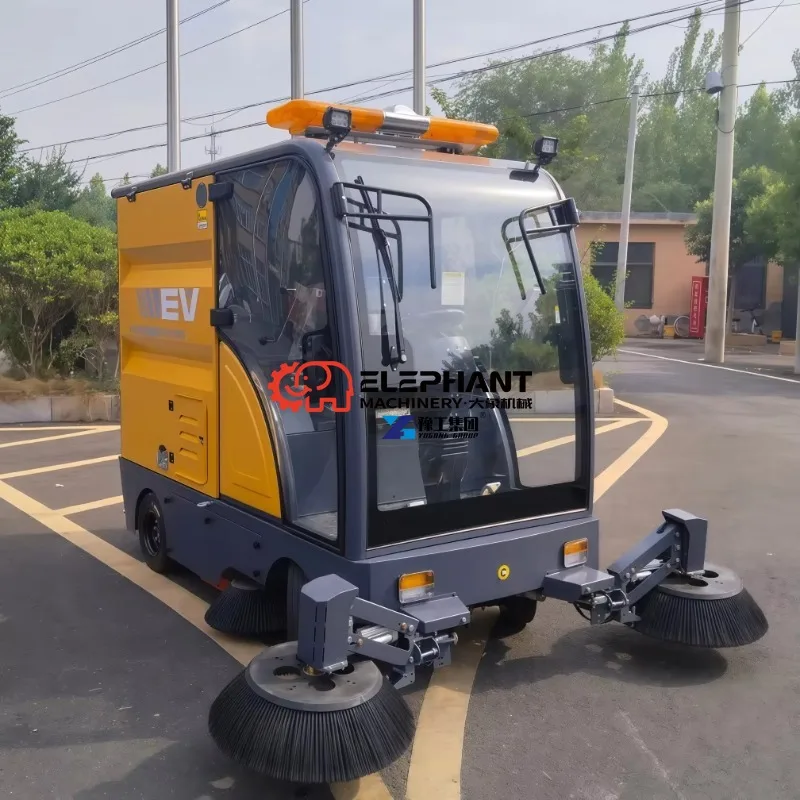 Atomatic Magnetic Industrial Ride on Electric Road Sweeping Cleaning Vacuum Street Cleaner Fully Enclosed Floor Sweeper Machine
