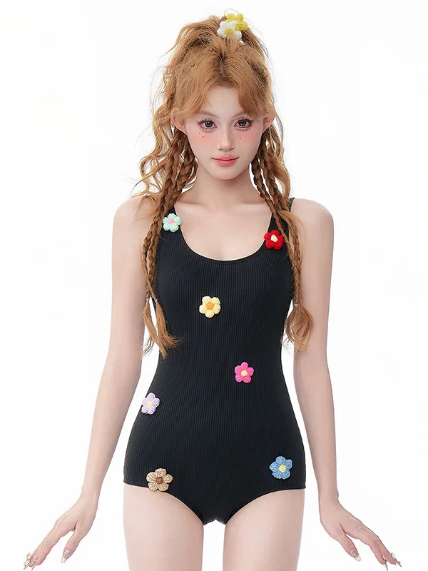 

Alice Women's One-Piece Swimsuit 2025 New Sle Slimming Gymnastic Pool Special High-End Sensation Small Chest Gathered for H...