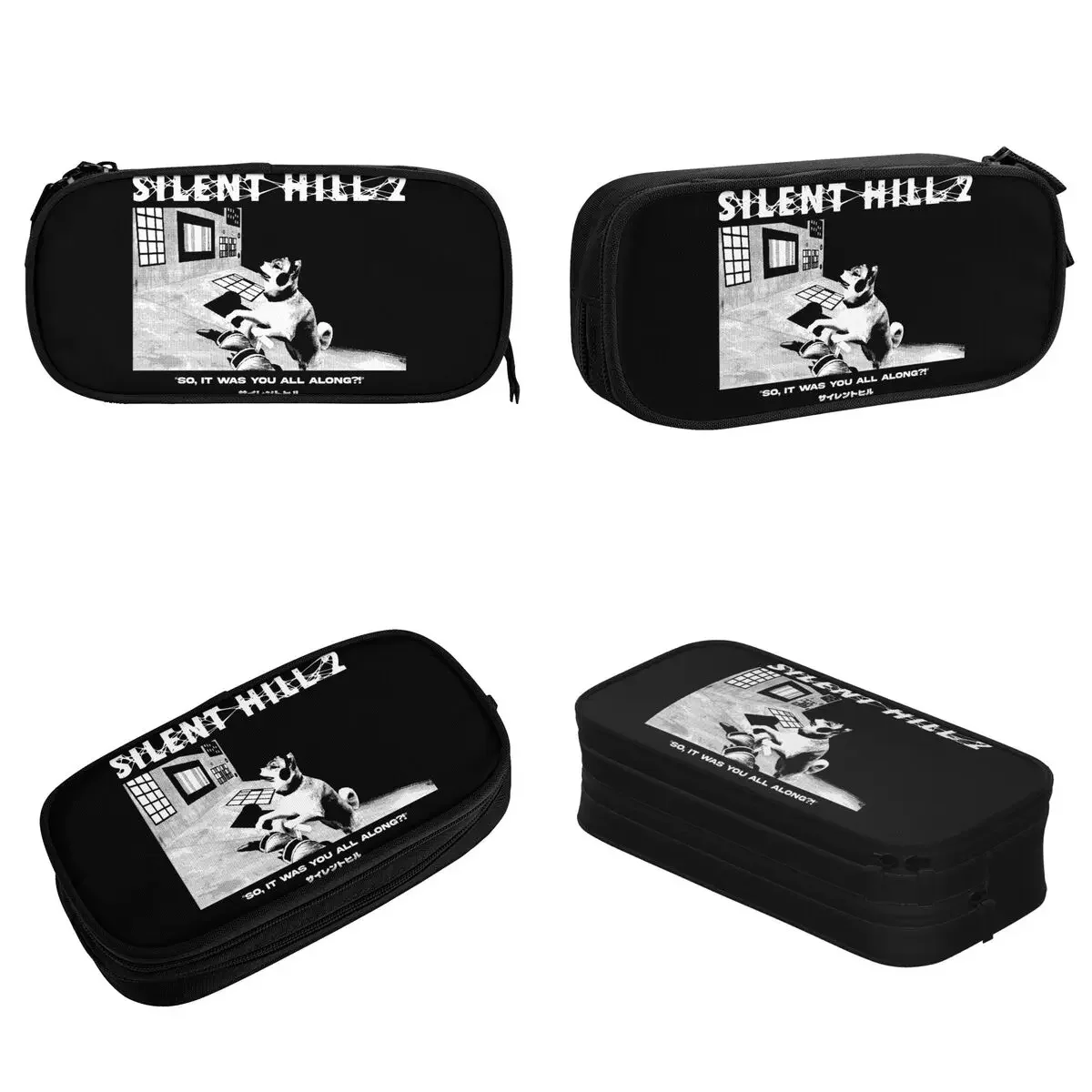 Silent Hill 2 Best Boy Ending Pencil Case Silent Hill 3 Games Pencilcases Pen Box Storage Bags Students School Zipper Stationery