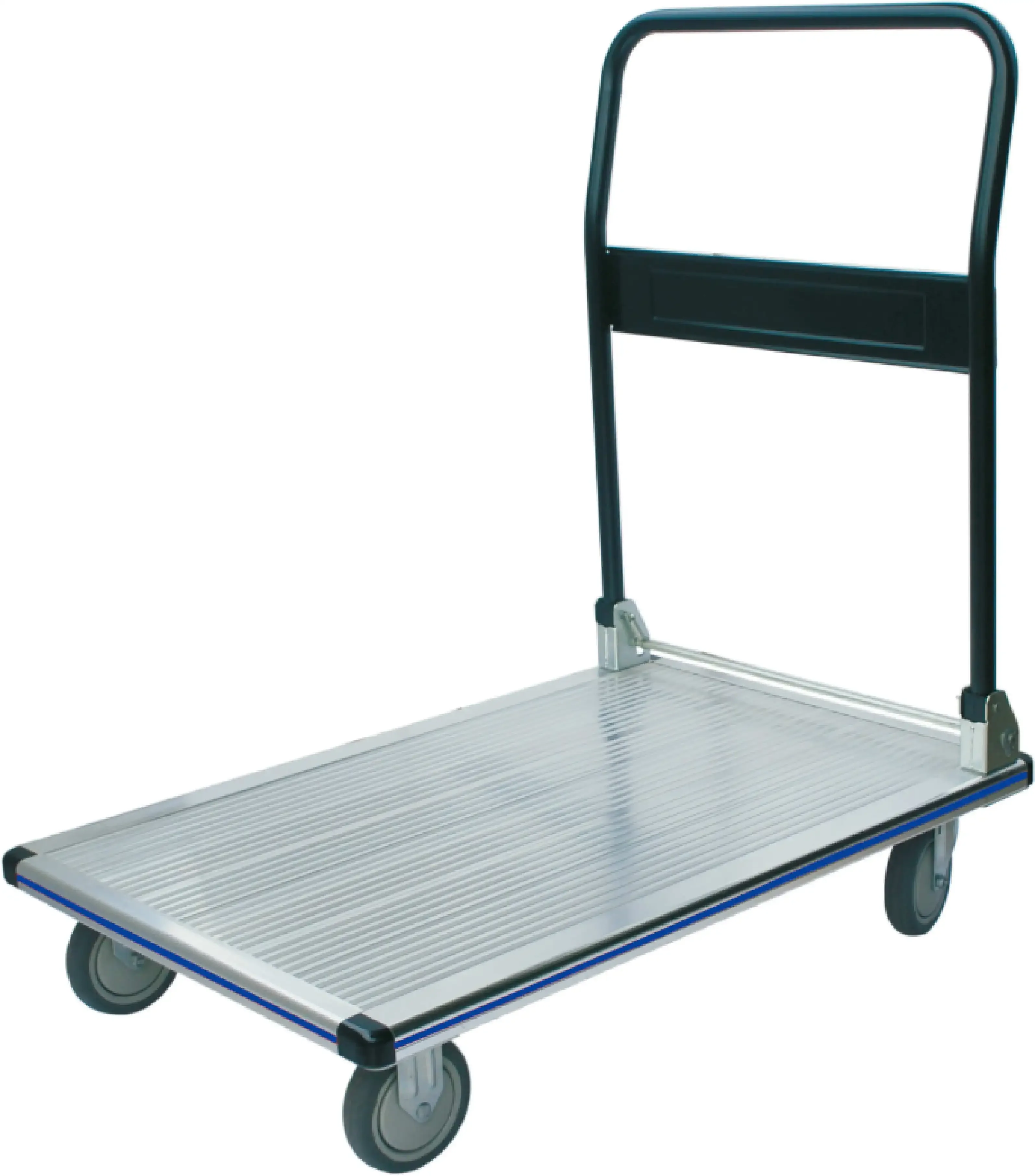 Professional 250KG High Load 4 Wheels Aluminium Flatbed Folding Trolley