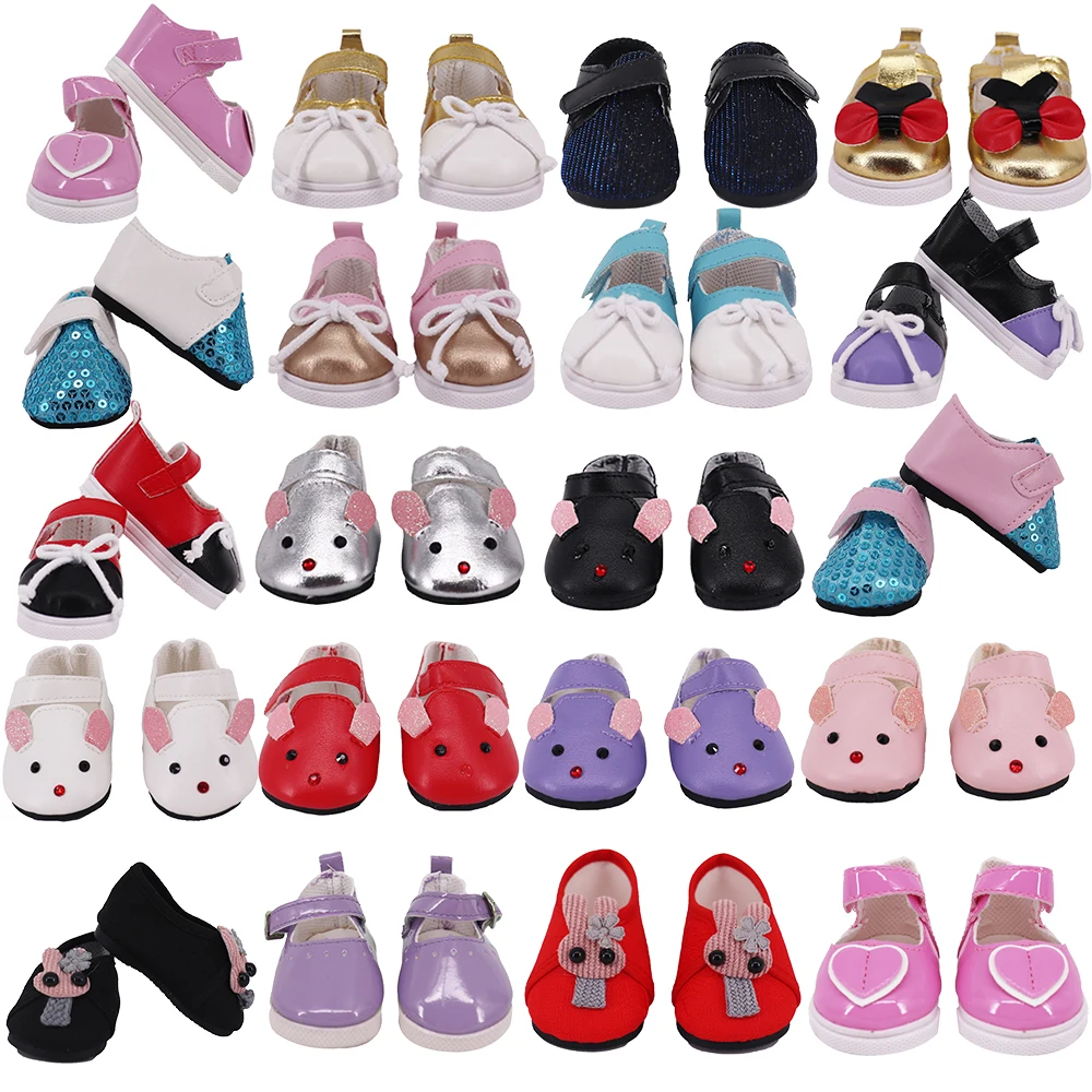 7 Cm Doll Mini Shoes Wear For 43 Cm New Baby Reborn Toys For American Dolls for Girl's Gift,Our Generation