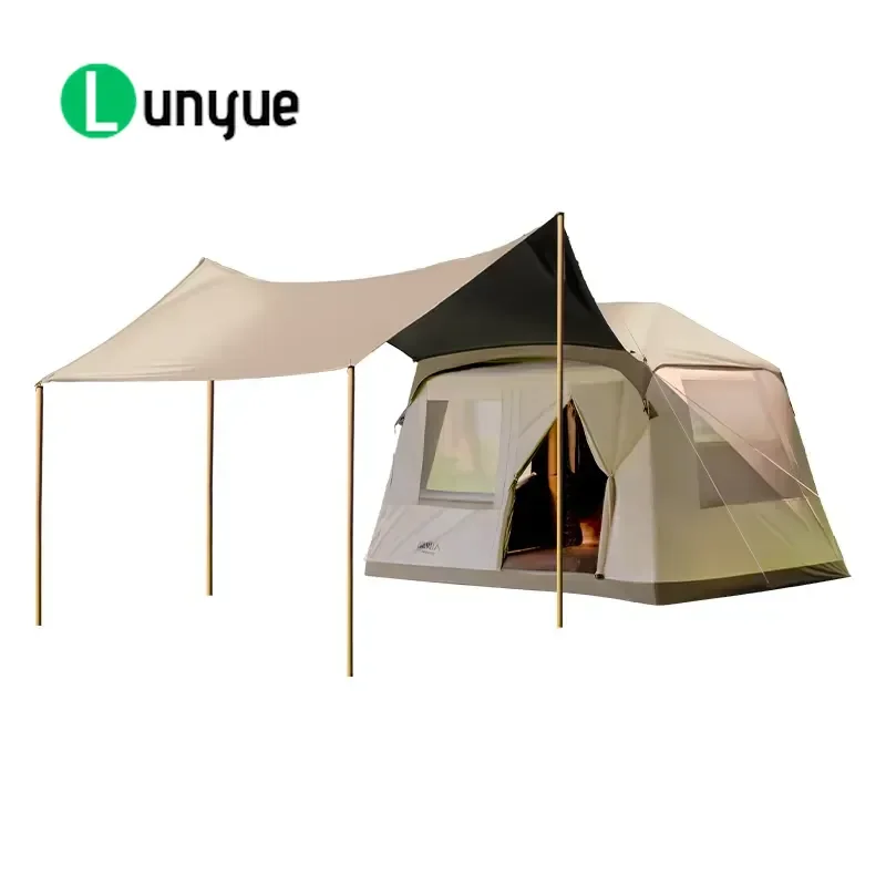Fully Automatic Inflatable Tent 210D Oxford Waterproof Four Season Outdoor Camping Overnight Rainstorm Proof Canopy Shelter