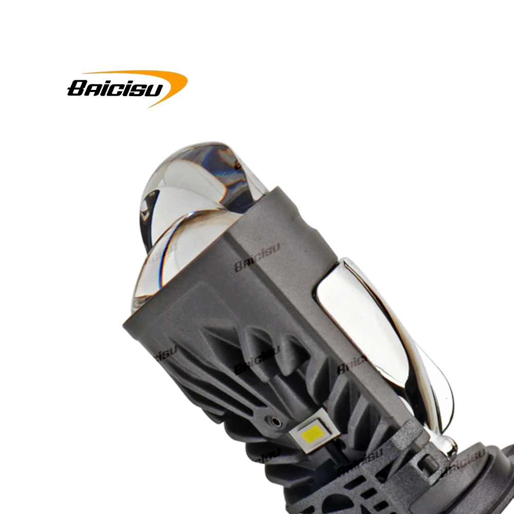 H4 المصباح المزدوج العارض عدسة LED السيارة الأصلية HOD HID H4 ثنائية زينون ضياع استبدال H4 مرحبا/منخفضة شعاع ضوء 55 واط 12000LM