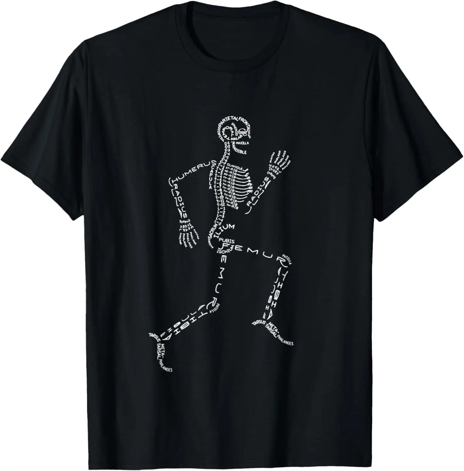 esqueleto-humano-correndo-ossos-nomes-etiquetas-de-anatomia-para-geeks-camiseta
