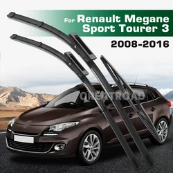 GREATROAD Wiper LHD&RHD Front & Rear Wiper Blades Set For Renault Megane Sport Tourer 3 2008 - 2016 Windshield Windscreen