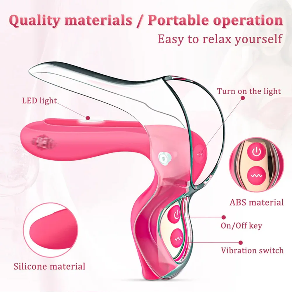 Couples Sex Toys 2 In 1 Speculum Vibrators Dilators Women Vaginal Expander Light 10 Vibration Frequencies Sexual Pleasure Tools