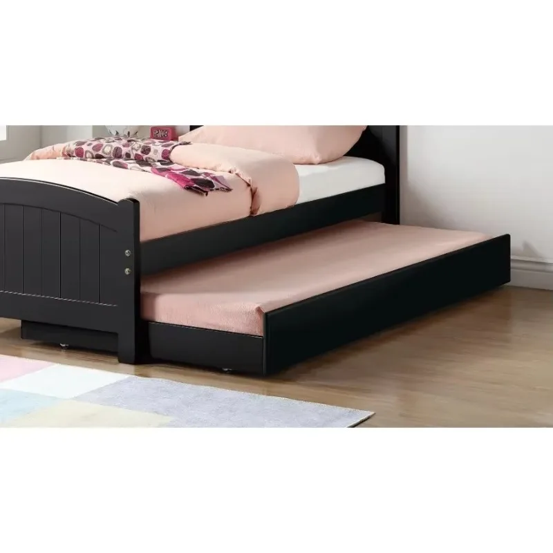 سرير أطفال صغير سرير مزدوج للأطفال والبنات مع سرير أطفال منزلق وإكسسوارات أطفال عائلية بجانب السرير