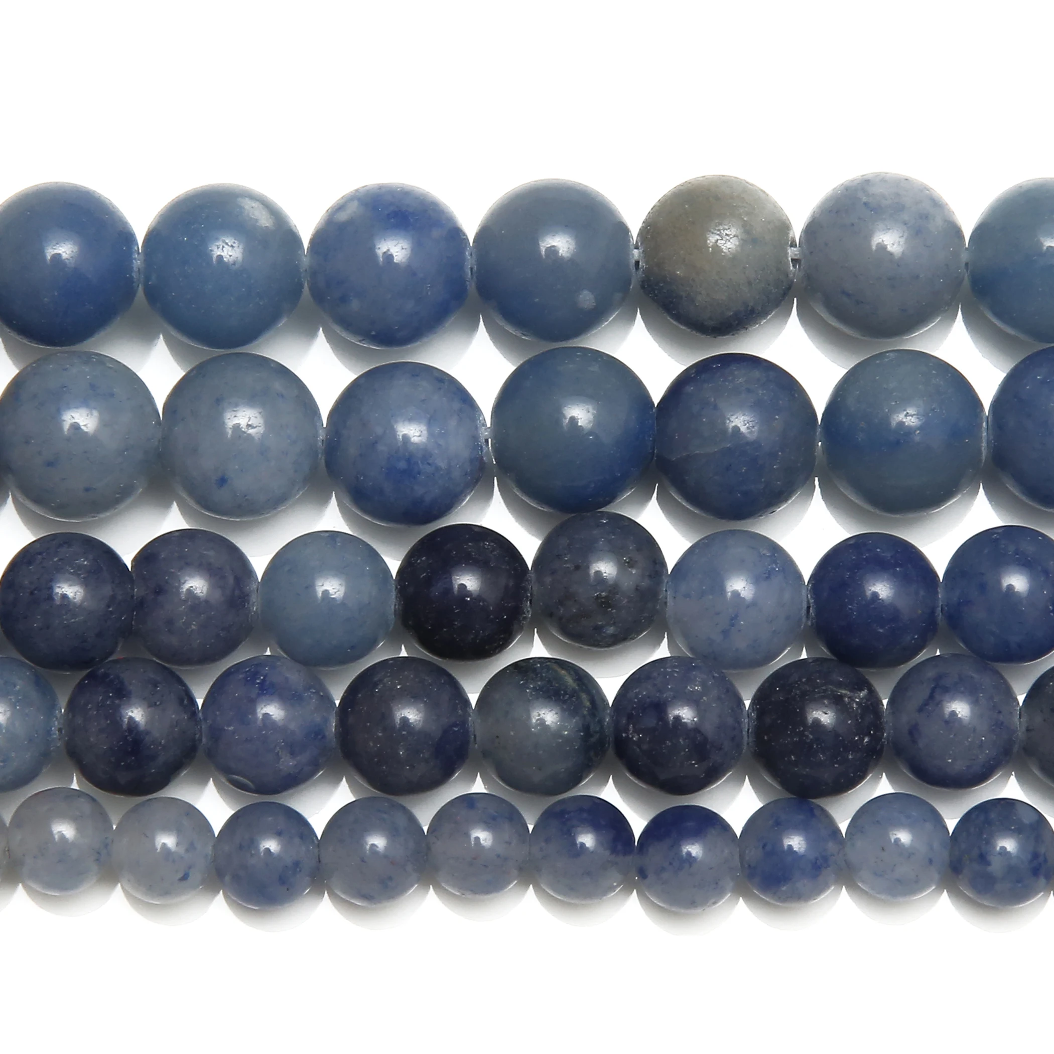 Natural Stone Blue Aventurine Round Beads 15\