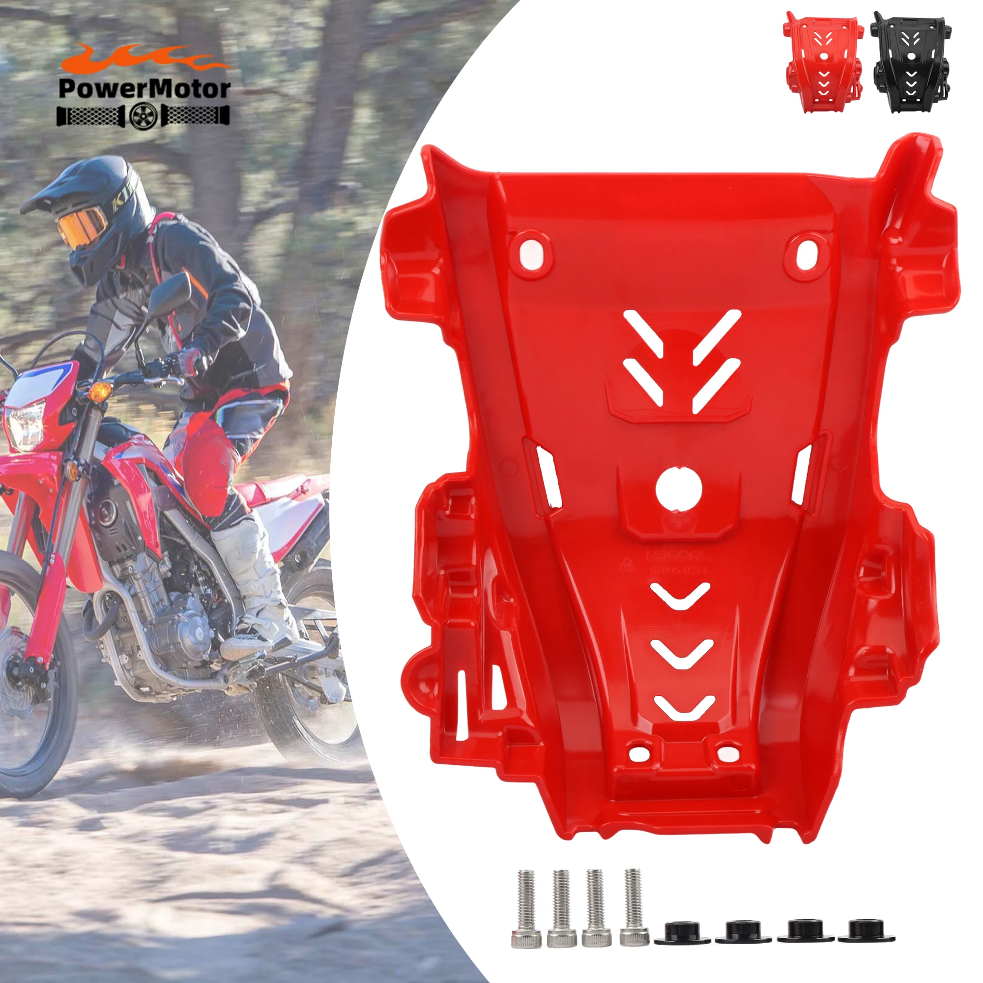 

For HONDA CRF 300 CRF300L Motocross Plate Engine Guard CRF300 L 2021-2024 Engine Chassis Protective Cover Enduro Dirt Bike Parts