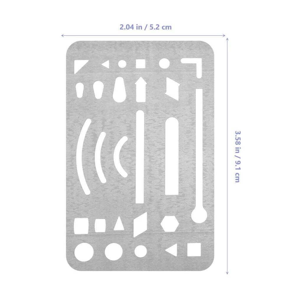 3 pezzi scudo per cordonatura in acciaio inossidabile 27 fori scudo per lettere disegno disegno stencil artigianali strumenti per modelli di gomma geometrica