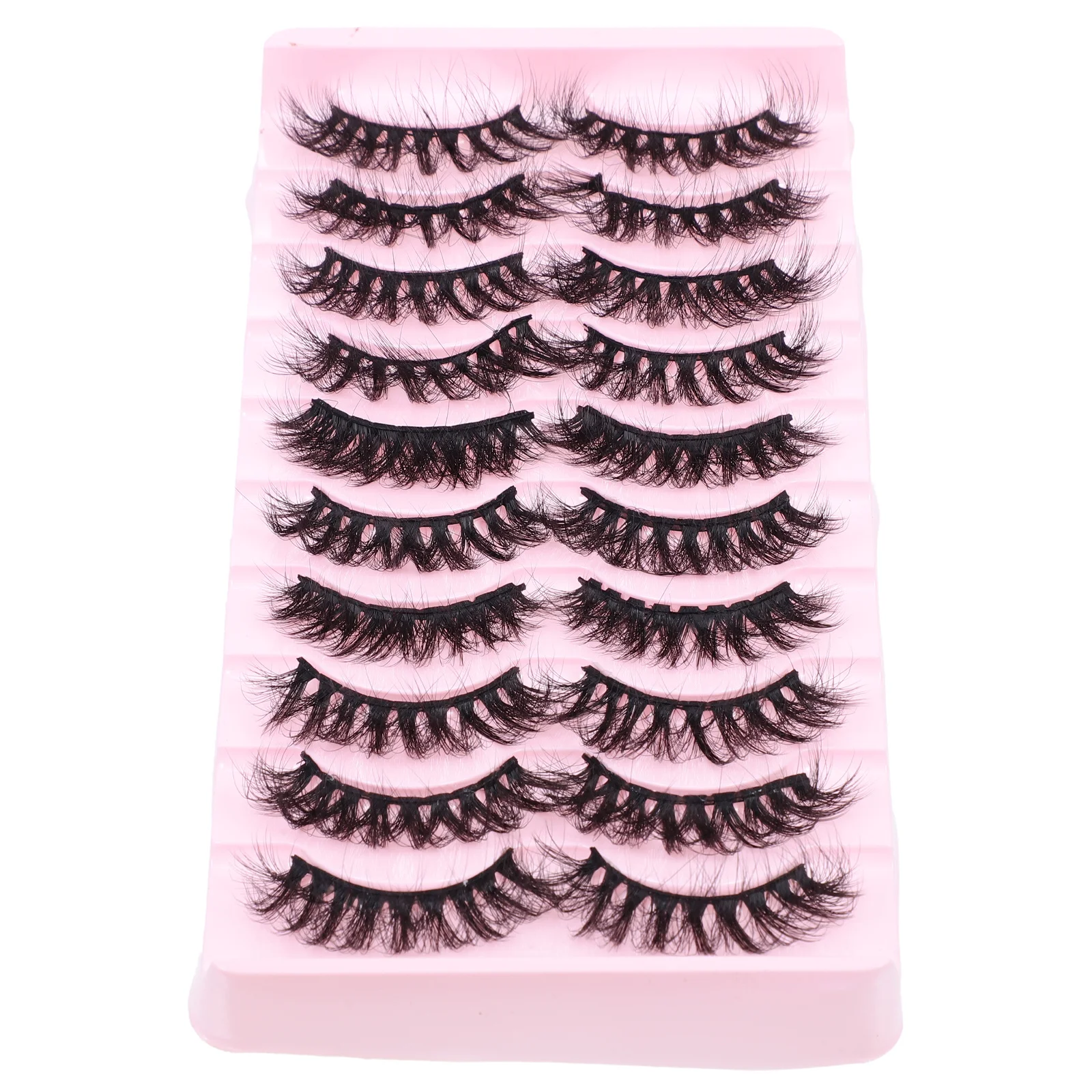 10 paires de faux cils Premium aspect naturel faux cils complets pour fête mariage usage quotidien beauté des yeux faux cils