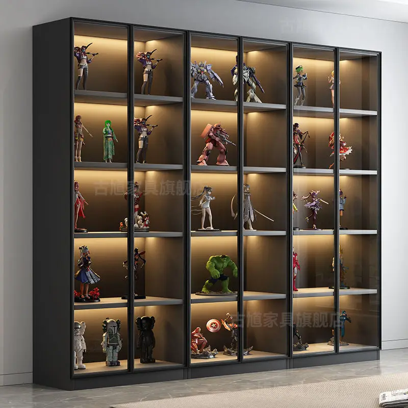 

New glass display cabinet product display cabinet toy Lego storage model figure building block ornament cabinet bookcase
