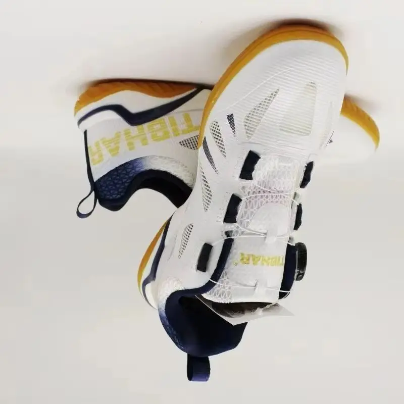 

2025 New Table Tennis Shoes For Men Women Quick Lacing Badminton Shoes Unisex Hard-Wearing Indoor Court Shoe