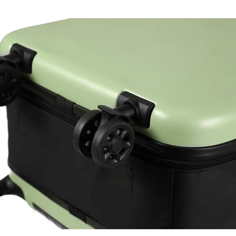 Foldable Luggage with Multi-Directional Silent Wheels – 20 Inch Airline Approved Cabin Bag + 24 Inch Checked Suitcase Portable