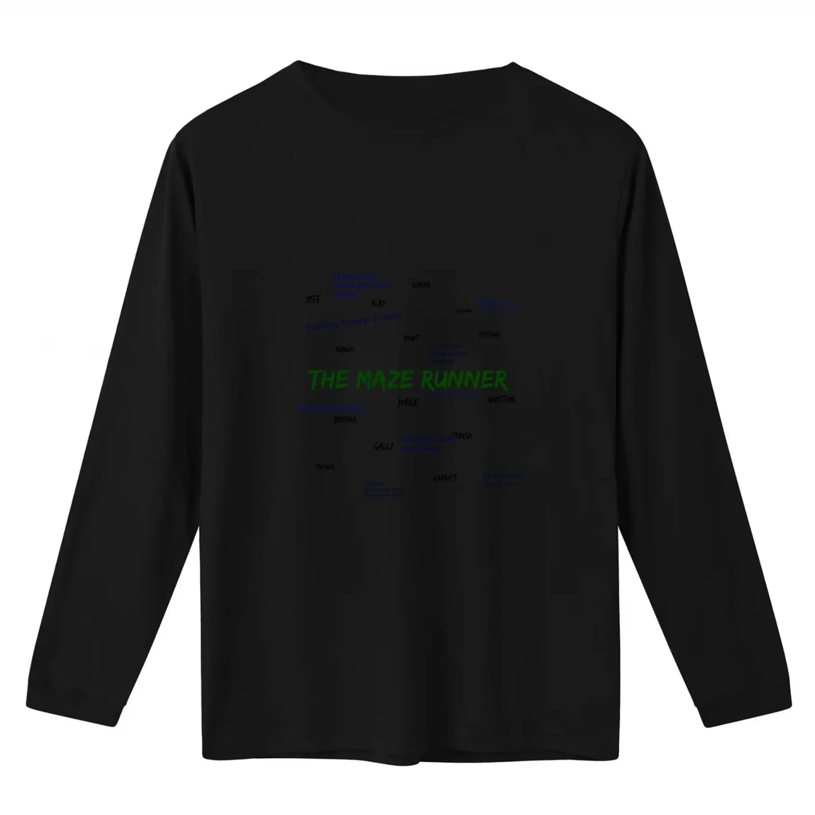 The Maze Runner Qoutes T-Shirt Summer Casual Cotton Tee Oversized Streetwear Tops Vintage Graphic Print Unisex Men Women