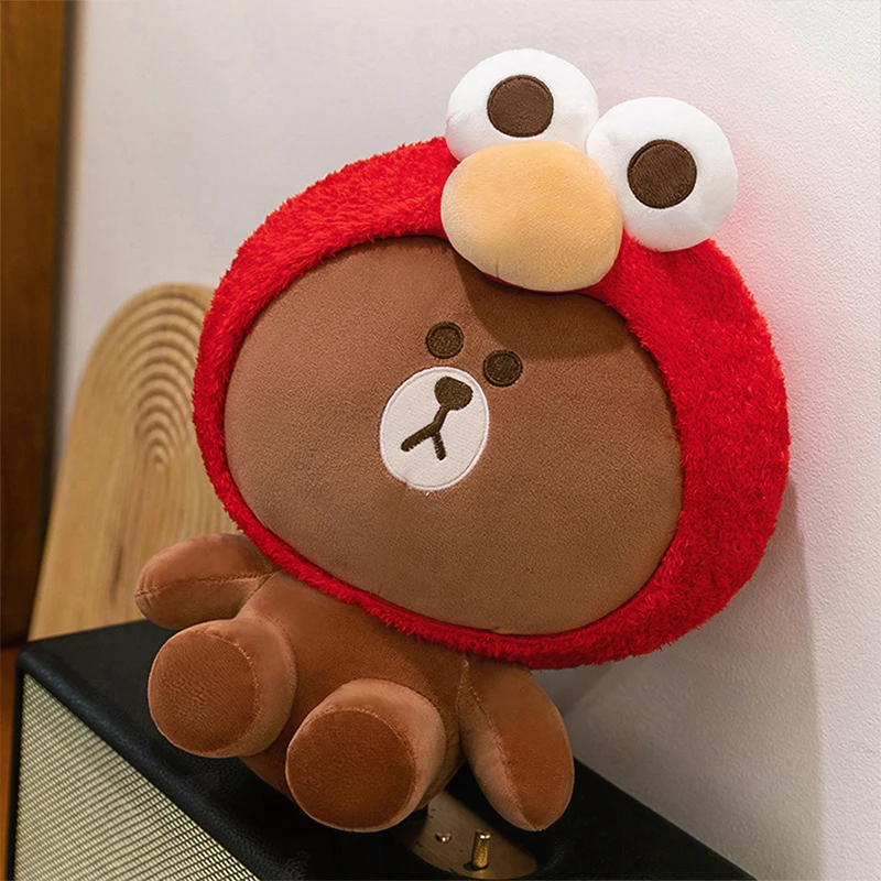 

Hot 60cm Cute Brown Bear Plush Toy Transforming Kinny Rabbit Stuffed Animal Kids Birthday Xmas Gift for Girls Valentine Playtime