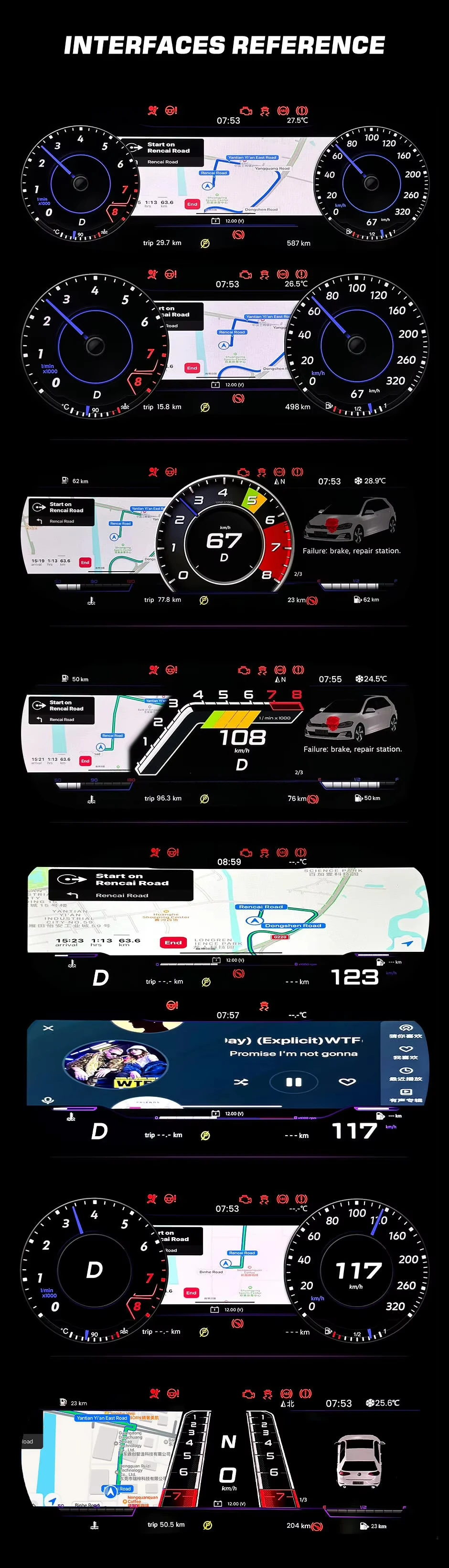 مجموعة أدوات قمرة القيادة الرقمية الافتراضية مقاس 10.25 بوصة لسيارة VW Volkswagn Passat 2011-2015 LCD عداد السرعة مجموعة لوحة القيادة الرقمية