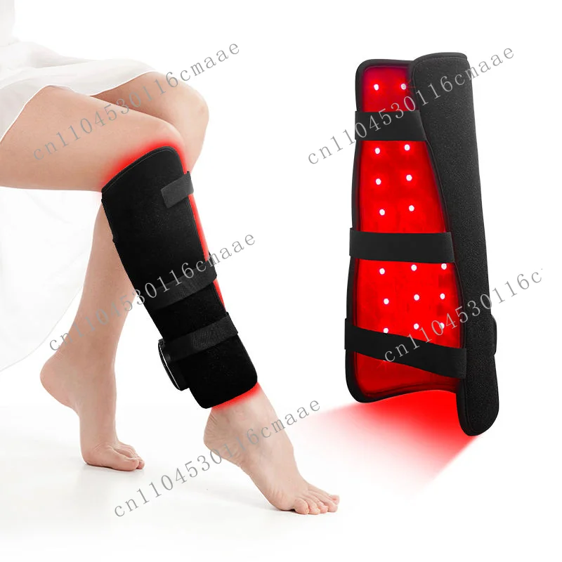 54 LED red light wrapped neoprene 2-in-1 calf and arm pad, digitally controlled for home body warmth care
