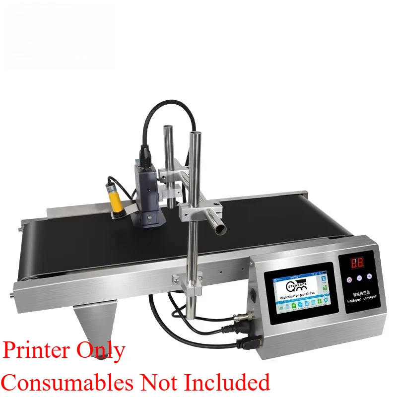 Online Automatic Inkjet Printer 1-12.7mm 600DPI Fast Dry Ink For Bag Carton Date Code