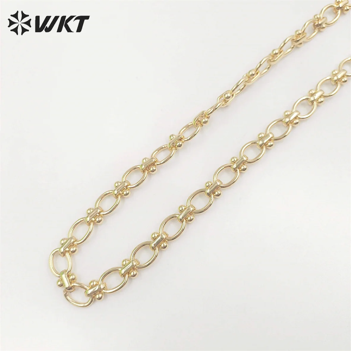 WT-BC192  WKT 2023  Oval Shape Exquisite High Quality New Chain Women Party Jewelry Yellow Brass Attractive Brass Chain