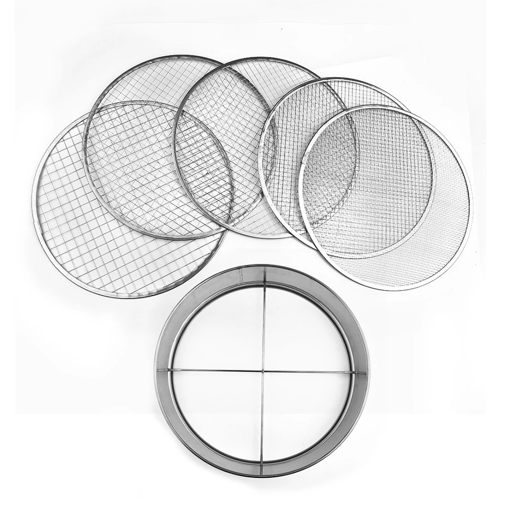 

Soil Sieve Practical Stainless Steel Garden Potting Bonsai Compost Soil Strainer Set with 5 Versatile Sieve Meshes