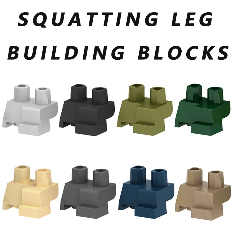 Special Modelling Figures Squat Leg Spherical Joints Hands Bricks Body Parts Building Blocks MOC Accessories Compatible Kids Toy