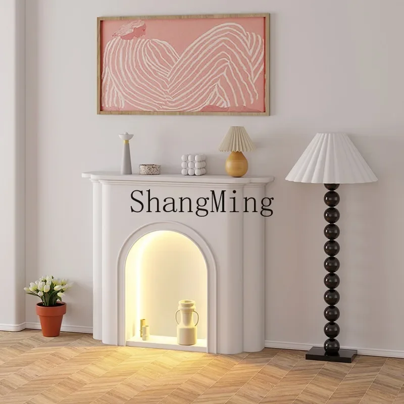 

FG Modern Art Simple Fireplace Entrance Cabinet Wall Living Room Bedroom Decorative Cabinet