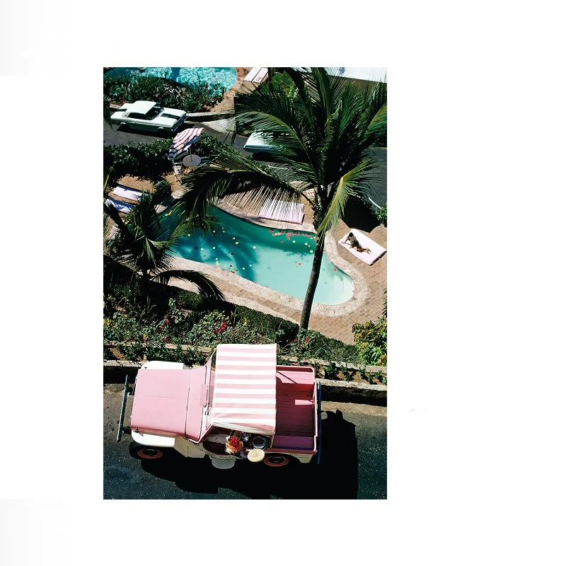 Slim Aarons 'Las Brisas', Print Art Canvas Poster, Living Room, Home Wall Decor Picture