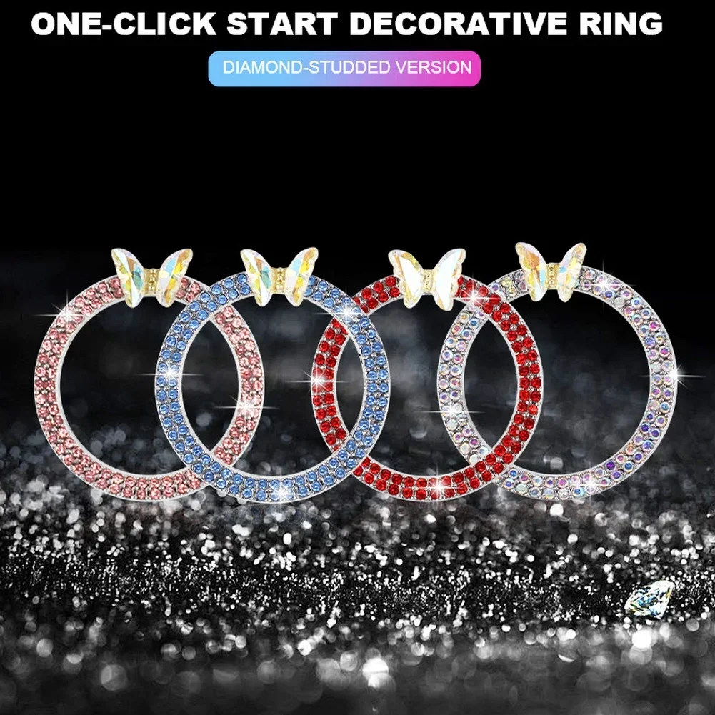 Автомобильное-кольцо-кнопка-зажигания-декоративная-крышка-наклейки-автомобильная-кнопка-запуска-одной-кнопкой-декоративное-кольцо-со-стразами-круг-переключатель-запуска-и-остановки