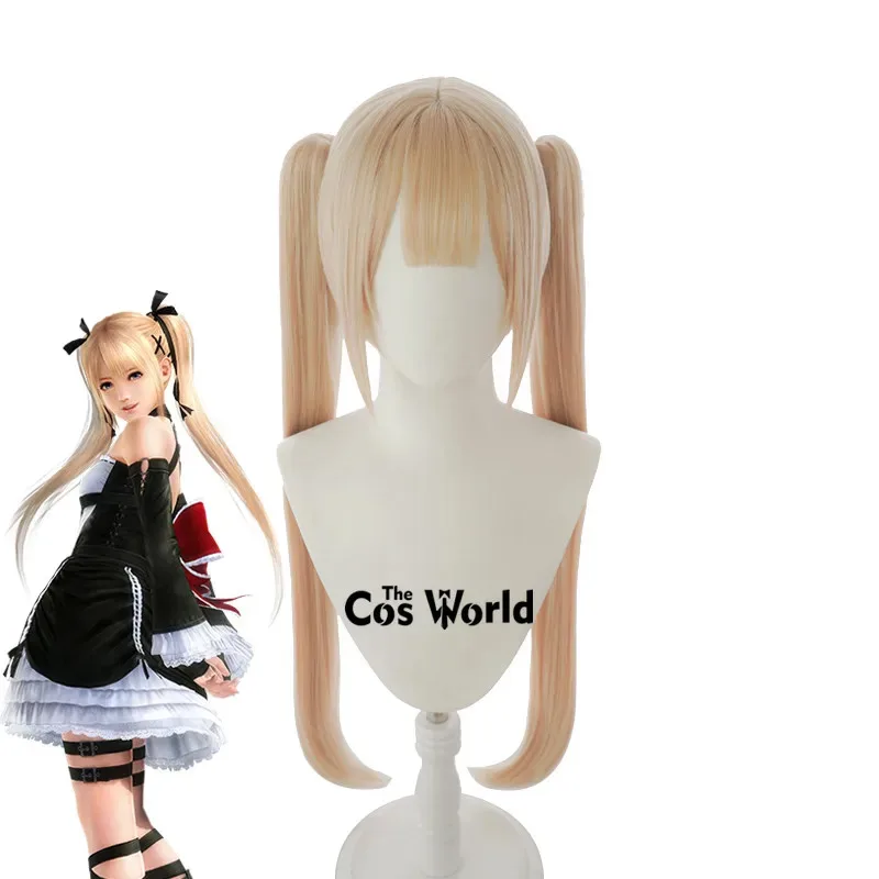 

Dead or Alive Marie Rose 80cm Long Straight Anime Cosplay Wigs Fiber Heat Resistant Synthetic Hair + Wig Cap