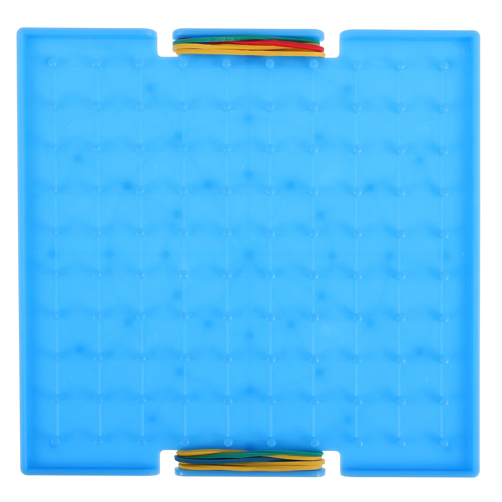 Learning Aids Student Pin Board Primary School Plastic Geoboards with Rubber Bands