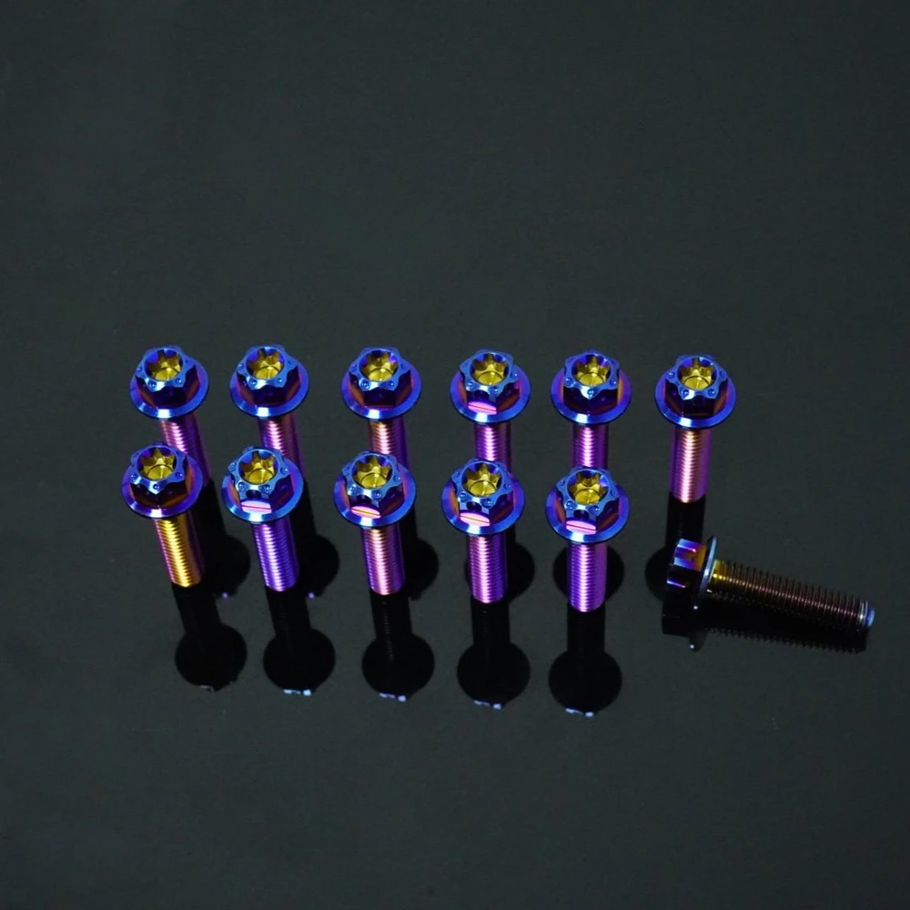 FLAWLESSTI Gr5 Titanium Bolt Crankcase Cover Bolt For Yamaha Xmax 300