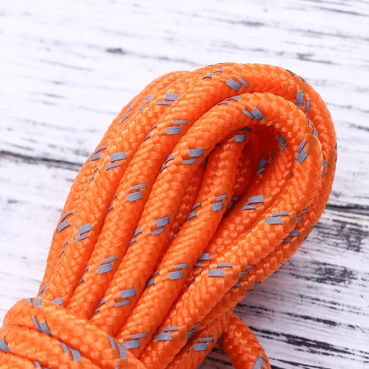 

4M 4Mm Reflective Paracord Rope Outdoor Guyline Tent Rope Durable Polypropylene Fiber Abrasion Resistant Light Reflecting