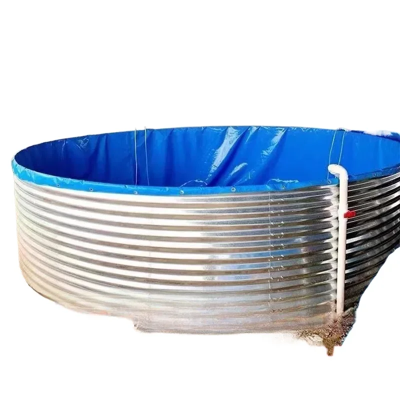 

Galvanized sheet canvas fish pond large full set thickened round outdoor high density