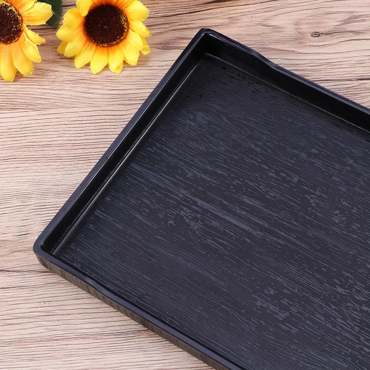 

Unbreakable Reptile Bowl Large Size Pet Food Water Dish Turtle Supplies Bath Tub For Simulated Wood Grain Shallow Easy Clean