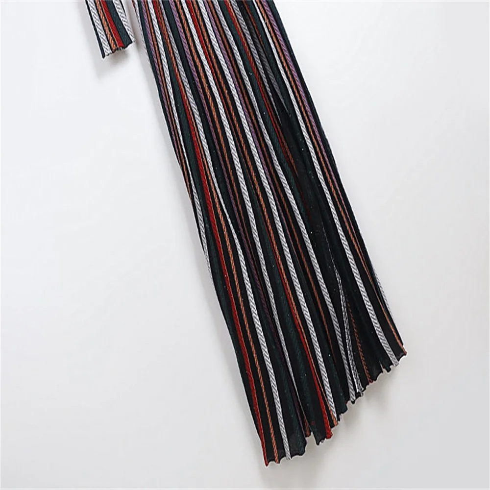 2026 Zomer Vrouwen Jurk Gebreide Stretch Gestreepte V-hals Corset Elegante Dames Gewaad Y2K Nieuwe Fashion Party Bodycon Rok Beha