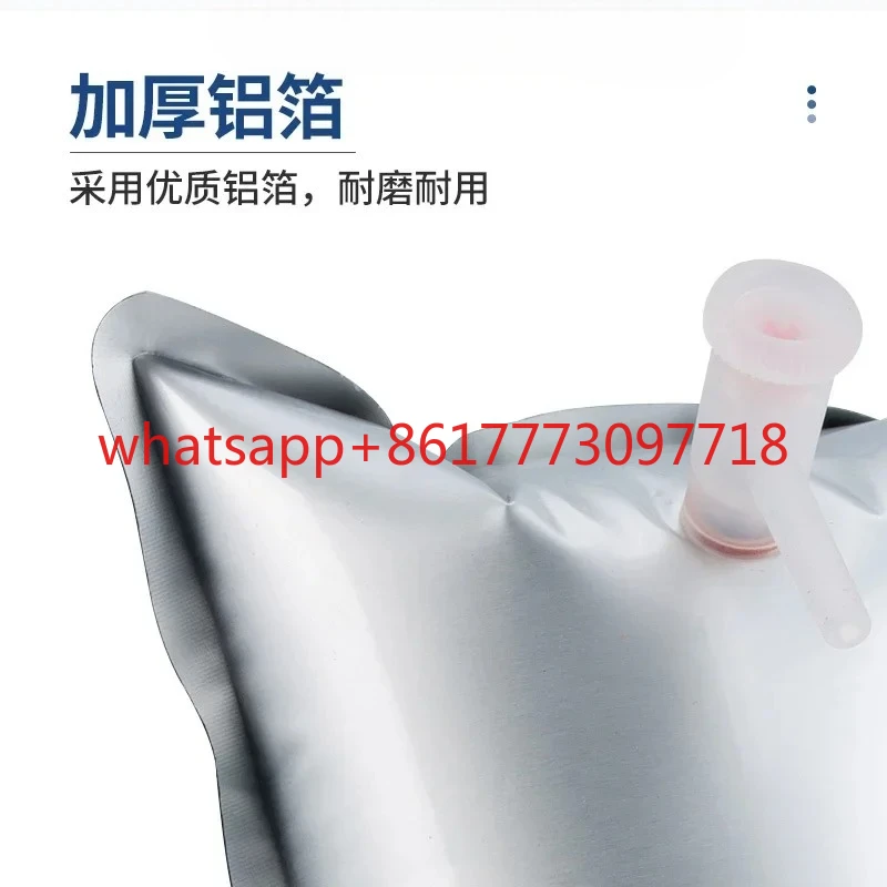 كيس أخذ عينات الغاز الحيوي مختبر الألومنيوم احباط إنتاج الغاز صمام مزدوج واحد جمع الغاز كيس أخذ العينات 1L