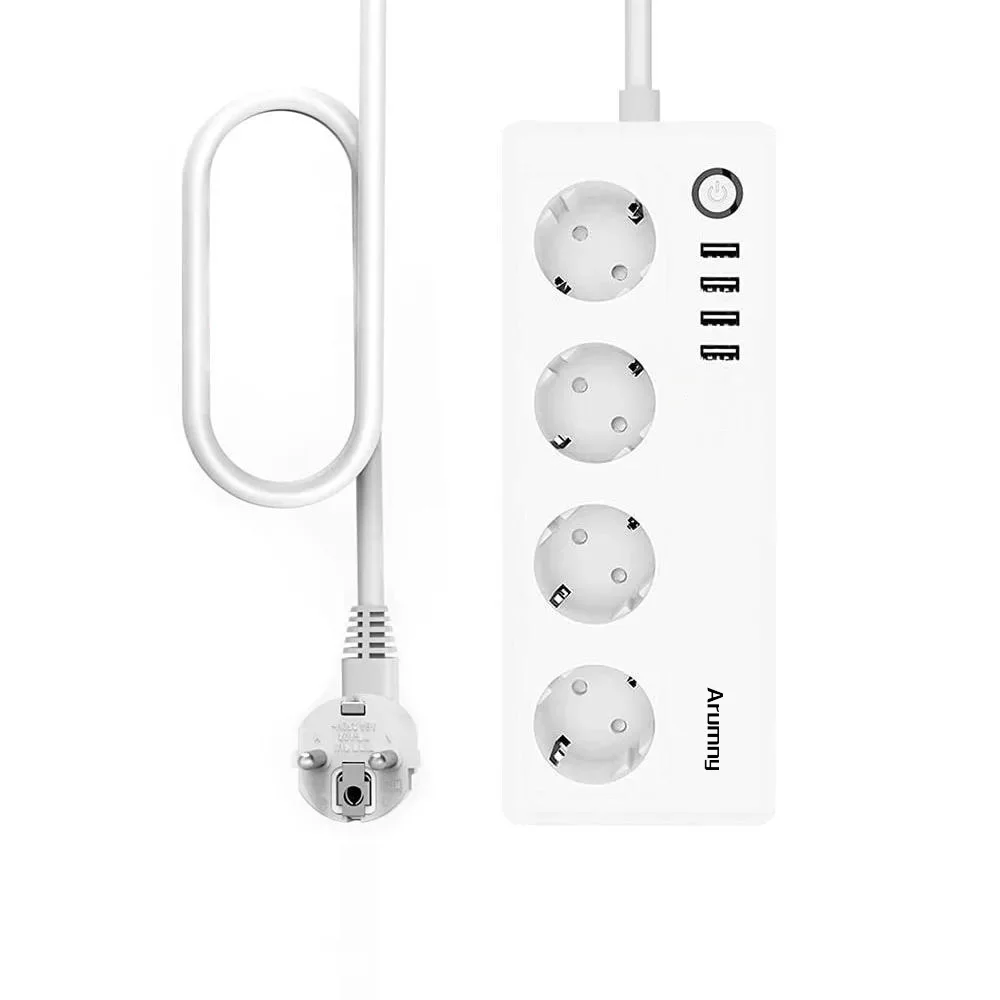 Imagem -05 - Arumny-eu Plug Zigbee Power Strip Cabo de Extensão Alexa Assistente Google Controlo por Voz Tuya Smart Life Zigbee 1.8m 16a 220v